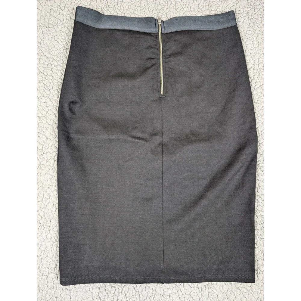 Mason Barney's New York Pencil Skirt Black/Gray /Ivory Women's L NWT $358